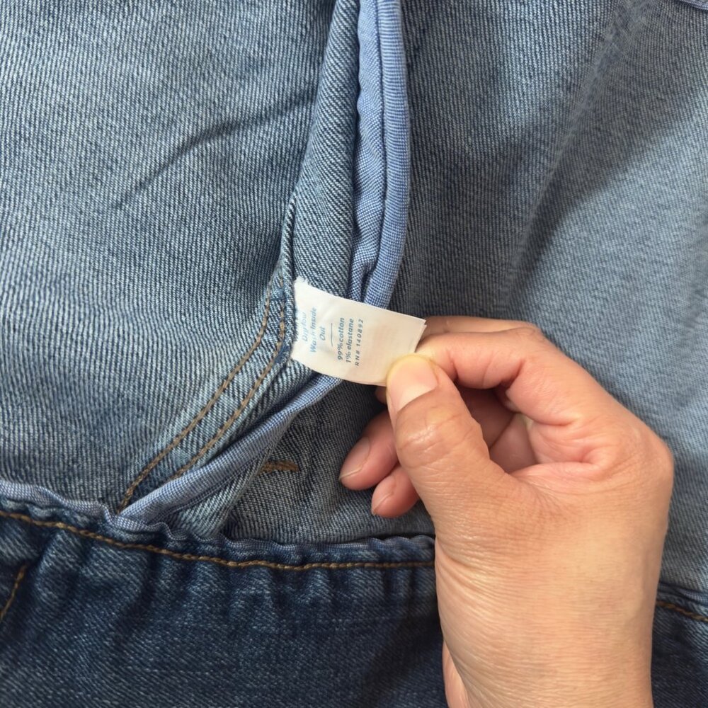 Marine Layer Small Womens Denim Jacket With Embroidered Detail new blue color - Picture 7 of 12